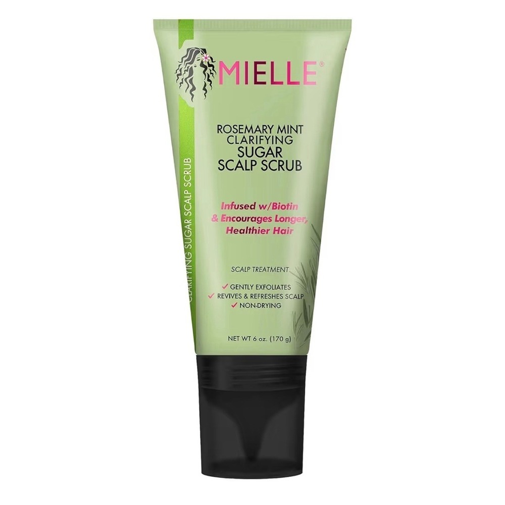 MIELLE Clarifying Sugar Scalp Scrub, Rosemary Mint, 6 oz (170 g) Scalp Treatment